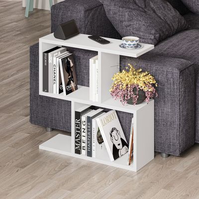 Mourah Homemania End Table - White  - 2 Years Warranty