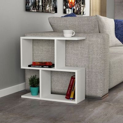 Mourah Homemania End Table - White  - 2 Years Warranty