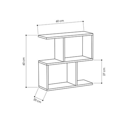 Mourah Homemania End Table - White  - 2 Years Warranty