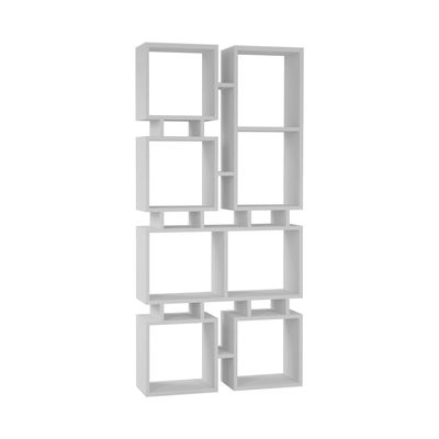 Rail Bookcase No.1 - White - 2 Years Warranty