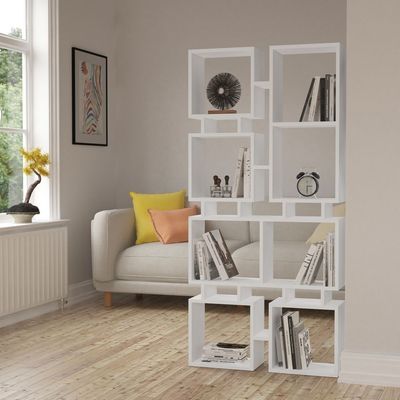 Rail Bookcase No.1 - White - 2 Years Warranty