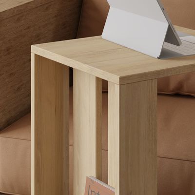 Mourah Edi End Table - Oak  - 2 Years Warranty