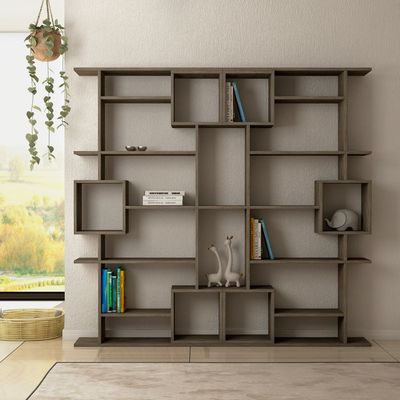 Mourah Soto Bookcase - Dark Coffee - 2 Years Warranty