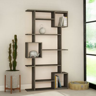 Mourah Soto Bookcase - Dark Coffee - 2 Years Warranty