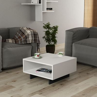 Hola Coffee Table - White/Anthracite - 2 Years Warranty