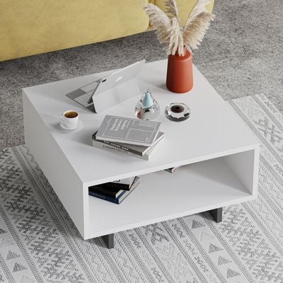 Hola Coffee Table - White/Anthracite - 2 Years Warranty