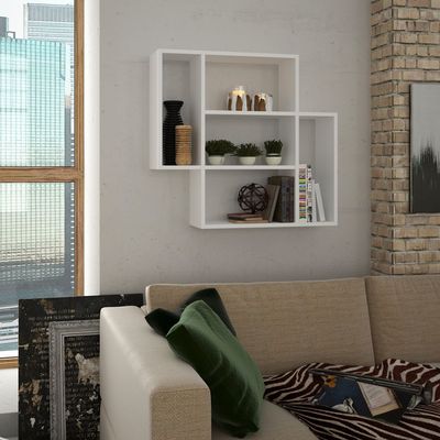 Mourah Mito Wall Shelf - White - 2 Years Warranty