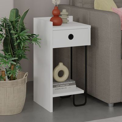 Sirius Nightstand Left Module - White  - 2 Years Warranty