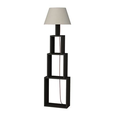 Mourah Tower Floor Lamp  - Anthracite/Linen -2 Years Warranty