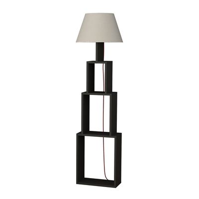 Tower Floor Lamp  - Anthracite/Light Brown -2 Years Warranty