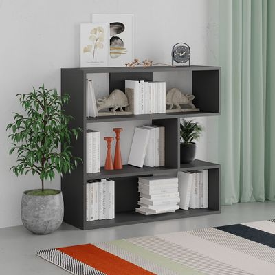 Molly Bookcase No.1 - Anthracite - 2 Years Warranty