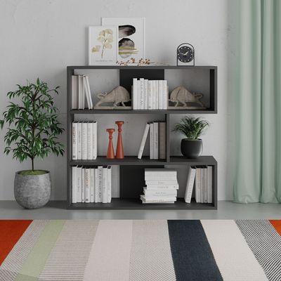 Molly Bookcase No.1 - Anthracite - 2 Years Warranty