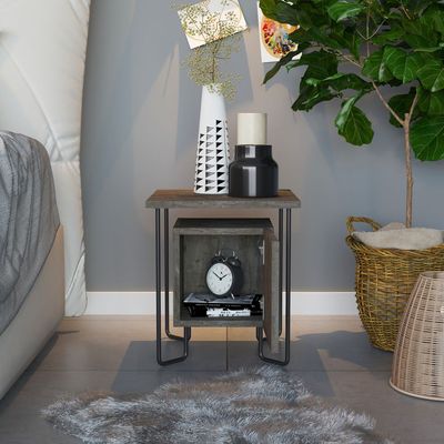 Mourah Acres Nightstand - Dark Brown - 2 Years Warranty