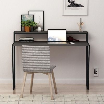 Mourah Pal Working Table With Storage - Anthracite  - 2 Years Warranty