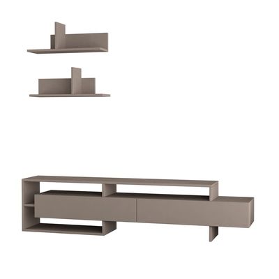 Mourah Gara TV Unit Up To 60 Inches With Storage - Light Mocha - 2 Years Warranty