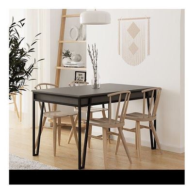 Mourah Pal Dining Table - Dark Grey - 2 Years Warranty