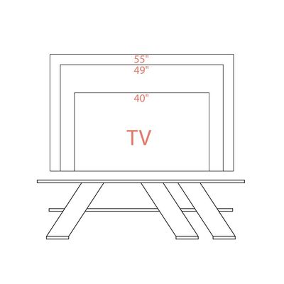 Fella TV Stand Up To 55 Inches With Storage - Anthracite - 2 Years Warranty