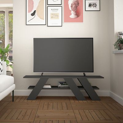 Mourah Fella Tv Stand Up To 55 Inches With Storage - Anthracite - 2 Years Warranty