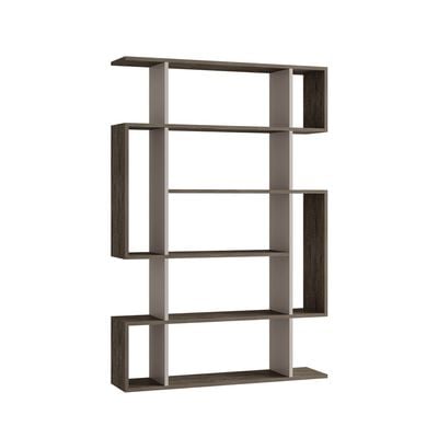 Mourah Mito Bookcase - Dark Coffee/Light Mocha - 2 Years Warranty