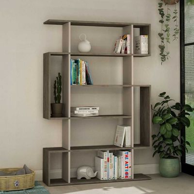 Mourah Mito Bookcase - Dark Coffee/Light Mocha - 2 Years Warranty