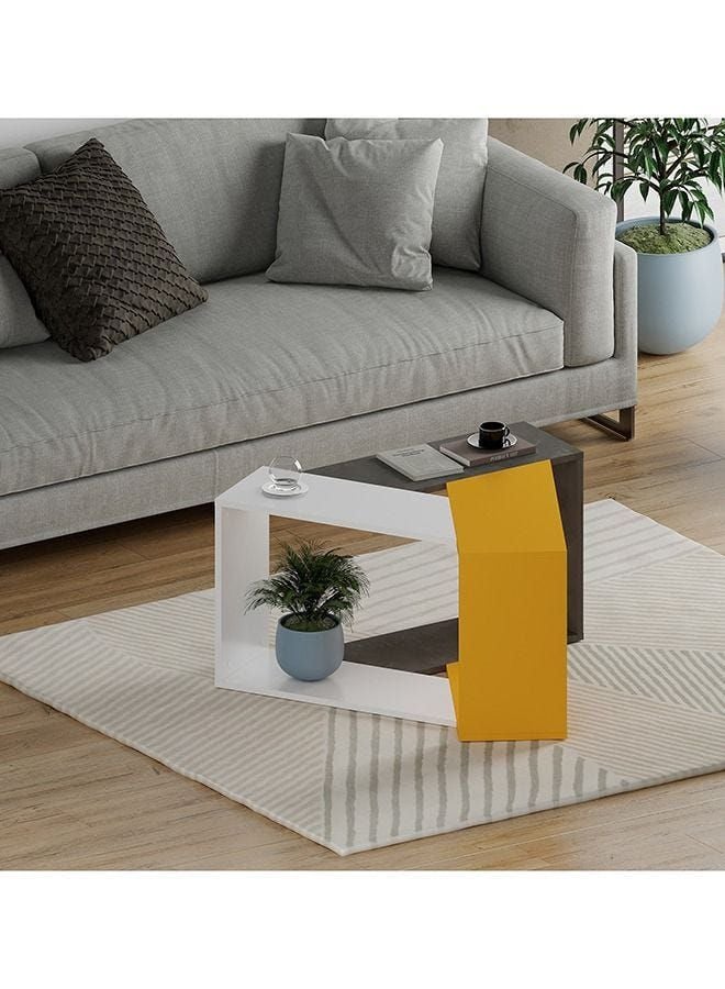 Mustard coffee store table