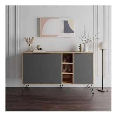 Mourah Clara Console - Oak/Anthracite - 2 Years Warranty