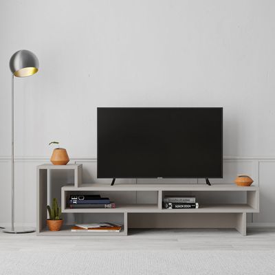Tetra TV Stand Up To 43 Inches With Storage - Light Mocha - 2 Years Warranty