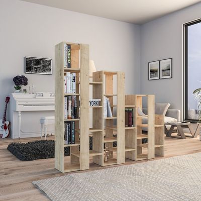 Lift Separator Bookcase - Oak - 2 Years Warranty