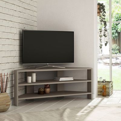Thales TV Stand Up To 43 Inches With Storage - Light Mocha - 2 Years Warranty