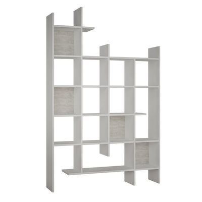 Mourah Manco Bookcase - White - 2 Years Warranty