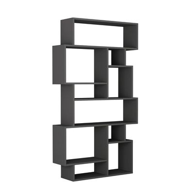 Mourah Karmato Bookcase - Anthracite - 2 Years Warranty