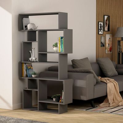 Mourah Karmato Bookcase - Anthracite - 2 Years Warranty