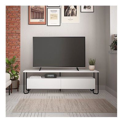 Mourah Cornea Tv Stand Up To 60 Inches With Storage - White - 2 Years Warranty