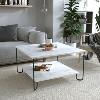 Marbo Coffee Table - Ancient White - 2 Years Warranty