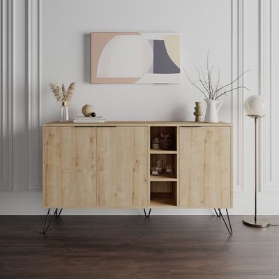 Mourah Clara Console - Oak/Oak - 2 Years Warranty