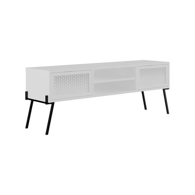 Mourah Naive Tv Stand Up To 55 Inches With Storage - White - 2 Years Warranty