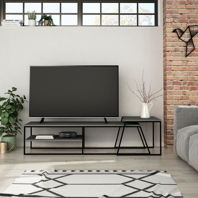Pal TV Stand Up To 60 Inches With Storage - Anthracite - 2 Years Warranty