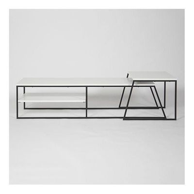 Mourah Pal Tv Stand Up To 60 Inches With Storage - White - 2 Years Warranty