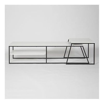 Pal TV Stand Up To 60 Inches With Storage - White - 2 Years Warranty