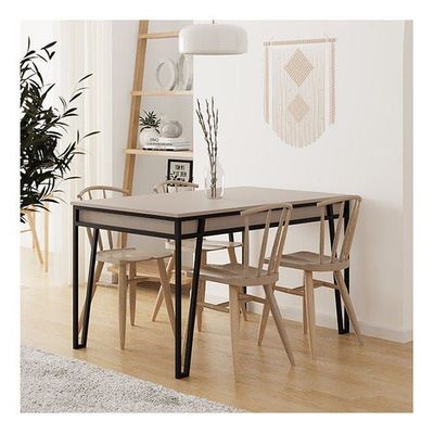 Mourah Pal Dining Table - Light Mocha - 2 Years Warranty