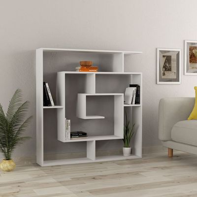 Mourah Labirent Bookcase - White - 2 Years Warranty