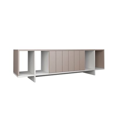 Mourah Zitano Tv Stand Up To 65 Inches With Storage - Light Mocha/White - 2 Years Warranty