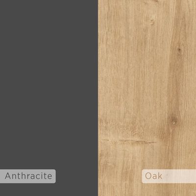 Mourah Hola Coffee Table - Oak/Dark Grey - 2 Years Warranty