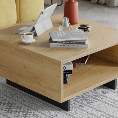 Mourah Hola Coffee Table - Oak/Anthracite - 2 Years Warranty