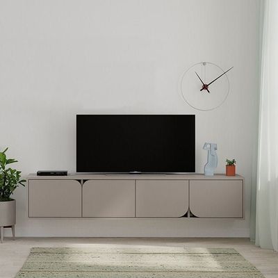 Mourah Spark Tv Stand Up To 70 Inches With Storage - Light Mocha/Light Mocha - 2 Years Warranty