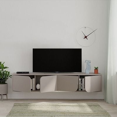 Mourah Spark Tv Stand Up To 70 Inches With Storage - Light Mocha/Light Mocha - 2 Years Warranty