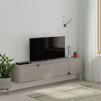 Mourah Spark Tv Stand Up To 70 Inches With Storage - Light Mocha/Light Mocha - 2 Years Warranty