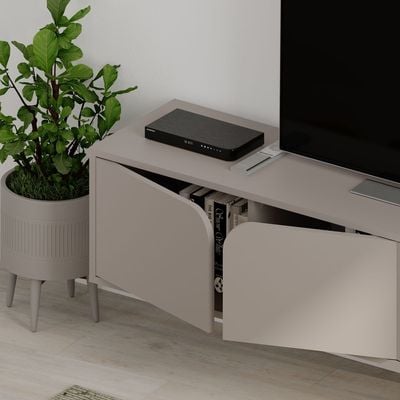 Mourah Spark Tv Stand Up To 70 Inches With Storage - Light Mocha/Light Mocha - 2 Years Warranty