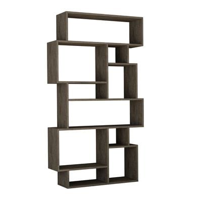 Mourah Karmato Bookcase - Dark Coffee - 2 Years Warranty