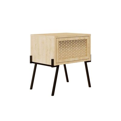 Mourah Naive Nightstand - Oak - 2 Years Warranty